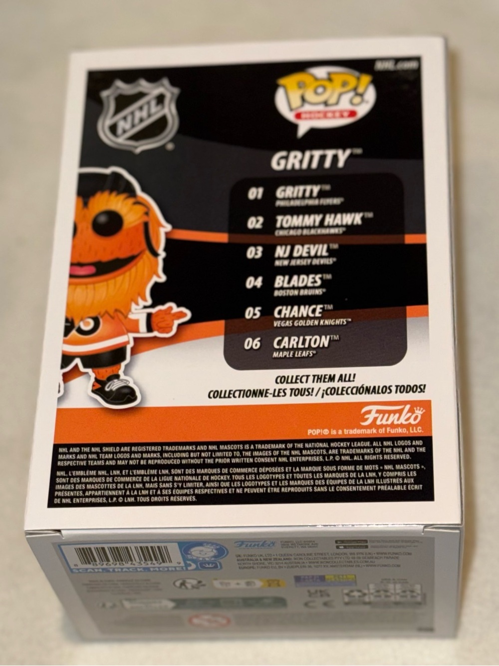 Funko Pop! vinyl figure of Gritty in team jersey. NIB - Picture 3 of 6